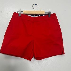 BODEN CHERRY RED SHORTS SIZE 6